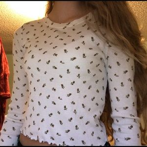 floral lettuce trim top